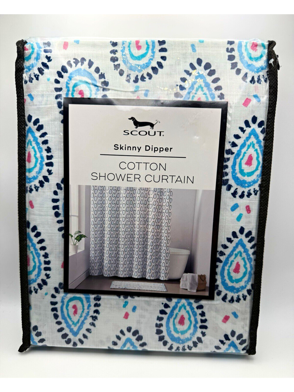 SCOUT Skinny Dipper 100% Cotton Shower Curtain 72x72"